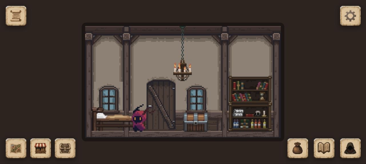 The hero's furnished home